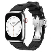 Apple Watch 7 41mm Spor Görünümlü  KRD-94 Silikon Kordon - 1