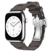 Apple Watch 7 41mm Spor Görünümlü  KRD-94 Silikon Kordon - 2