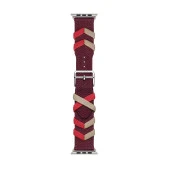 Apple Watch 1 2 3 4 5 6 7 8 9 Se Ultra 49/45/44/42 mm  KRD-97 Sarmal Örgü Tasarımlı Kordon thumbnail 8