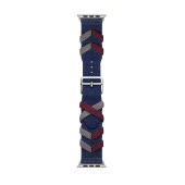 Apple Watch 1 2 3 4 5 6 7 8 9 Se Ultra 49/45/44/42 mm  KRD-97 Sarmal Örgü Tasarımlı Kordon thumbnail 11