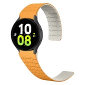 Galaxy Watch 6 44mm  KRD-111 20mm Çizgili Desenli Silikon Kordon thumbnail 2