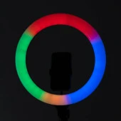 MJ38 RGB 25W Ring Light Canlı Yayın 38cm USB'li ve Telefon Stand thumbnail 10