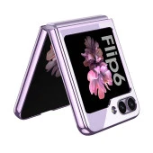 Galaxy Z Flip 6 Kılıf  Full Camlı Kıpta Kapak - 12
