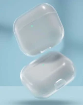 Apple Airpods 3. Nesil Kılıf Şeffaf Sert Kristal  Airbag 14 Kılıf thumbnail 7