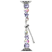 Apple Watch 7 41mm  KRD-115 Renkli Taş Tasarımlı Kordon thumbnail 6