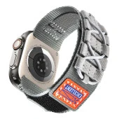 Apple Watch 1 2 3 4 5 6 7 8 9 Se Ultra 49/45/44/42 mm  KRD-112 Orbital Örgülü Halat Tasarımlı Naylon Kumaş Hasır Kordon thumbnail 7