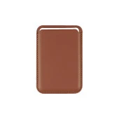 Suni Deri Görünümlü New Magsafe Kartlık thumbnail 5