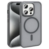 Apple iPhone 15 Pro Max Kılıf Magsafe Şarj Özellikli Mat Arka Yüzey  Sio Kapak thumbnail 2