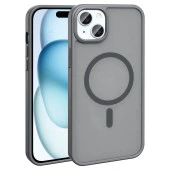 Apple iPhone 15 Plus Kılıf Magsafe Şarj Özellikli Mat Arka Yüzey  Sio Kapak thumbnail 7