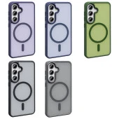 Galaxy S23 FE Kılıf Magsafe Şarj Özellikli Mat Arka Yüzey  Sio Kapak thumbnail 12