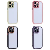 Apple iPhone 15 Pro Max Kılıf Kamera Korumalı Renkli Kenar ve Çerçeve Tasarımlı Vitamin Kapak - 7