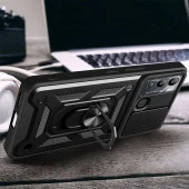 İnfinix Hot 12i Kılıf Magnetik Standlı Kamera Korumalı  Sürgülü Vega Kapak thumbnail 4