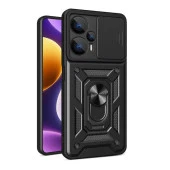 Xiaomi Poco F5 Kılıf Magnetik Standlı Kamera Korumalı  Sürgülü Vega Kapak thumbnail 1