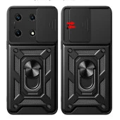 İnfinix Note 30 Pro Kılıf Magnetik Standlı Kamera Korumalı  Sürgülü Vega Kapak thumbnail 7