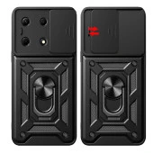 İnfinix Note 30 4G Kılıf Magnetik Standlı Kamera Korumalı  Sürgülü Vega Kapak thumbnail 9