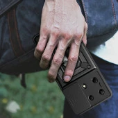 İnfinix Note 30 4G Kılıf Magnetik Standlı Kamera Korumalı  Sürgülü Vega Kapak thumbnail 10