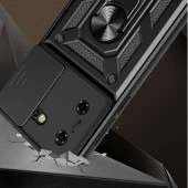 Tecno Pova 5 Kılıf Magnetik Standlı Kamera Korumalı  Sürgülü Vega Kapak thumbnail 5