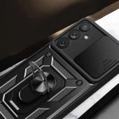 Galaxy A54 Kılıf Magnetik Standlı Kamera Korumalı  Sürgülü Vega Kapak thumbnail 9