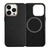 Apple iPhone 15 Pro Kılıf Magsafe Şarj Özellikli PU Deri  Adora Kapak thumbnail 4