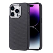 Apple iPhone 15 Pro Kılıf Magsafe Şarj Özellikli Karbon Fiber Görünümlü  Troy Kapak thumbnail 2