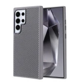Galaxy S24 Ultra Kılıf Magsafe Şarj Özellikli Karbon Fiber Görünümlü  Troy Kapak thumbnail 2
