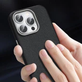 Apple iPhone 14 Pro Max Kılıf Magsafe Şarj Özellikli PU Deri  Adora Kapak thumbnail 10