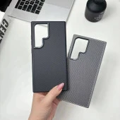 Galaxy S24 Ultra Kılıf Magsafe Şarj Özellikli Karbon Fiber Görünümlü  Troy Kapak thumbnail 4