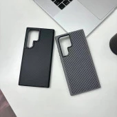 Galaxy S24 Ultra Kılıf Magsafe Şarj Özellikli Karbon Fiber Görünümlü  Troy Kapak thumbnail 6