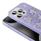 Apple iPhone 15 Pro Kılıf Airbagli Simli Arka Yüzey  Işıltı Silikon Kapak thumbnail 12