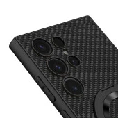 Galaxy S24 Ultra Wireless Şarj Özellikli  Kıpta Standlı Magsafe Silikon Kapak thumbnail 3