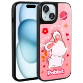 Apple iPhone 15 Kılıf Parlayan Kabartmalı İkonik Figürlü  Amas Silikon Kapak thumbnail 4