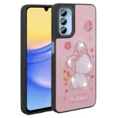 Galaxy A25 Kılıf Parlayan Kabartmalı İkonik Figürlü  Amas Silikon Kapak thumbnail 1