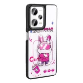 Xiaomi Redmi Note 12 Pro 5G Kılıf Parlayan Kabartmalı İkonik Figürlü  Amas Silikon Kapak thumbnail 10