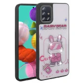 Galaxy A51 Kılıf Parlayan Kabartmalı İkonik Figürlü  Amas Silikon Kapak thumbnail 1