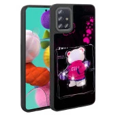 Galaxy A51 Kılıf Parlayan Kabartmalı İkonik Figürlü  Amas Silikon Kapak thumbnail 3