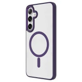 Galaxy S24 Kılıf Magsafe Şarj Özellikli  Krom Magsafe Silikon Kapak thumbnail 4