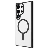 Galaxy S24 Ultra Kılıf Magsafe Şarj Özellikli  Krom Magsafe Silikon Kapak thumbnail 4