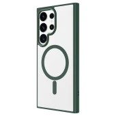 Galaxy S24 Ultra Kılıf Magsafe Şarj Özellikli  Krom Magsafe Silikon Kapak thumbnail 7