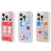 Apple iPhone 15 Pro Max Kılıf Kabartma Figürlü Parlak  Minimini Silikon Kapak thumbnail 5