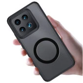 Xiaomi Mi 14 Kılıf Sert PC Arka Yüzey Wireless Şarj Özellikli  Flet Magsafe Kapak thumbnail 6