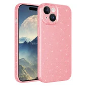 Apple iPhone 15 Kılıf Kamera Korumalı Simli Lüks  Koton Kapak thumbnail 2