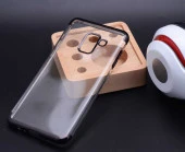 Galaxy A8 2018 Kılıf  Dört Köşeli Lazer Silikon Kapak thumbnail 3