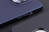 Apple iPhone 13 Pro Max Kılıf Karbon Fiber Tasarımlı  Karbono Kapak - 6