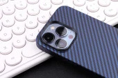 Apple iPhone 13 Pro Max Kılıf Karbon Fiber Tasarımlı  Karbono Kapak - 7