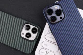 Apple iPhone 13 Pro Max Kılıf Karbon Fiber Tasarımlı  Karbono Kapak - 8