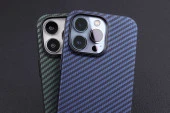 Apple iPhone 13 Pro Max Kılıf Karbon Fiber Tasarımlı  Karbono Kapak - 9