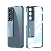 Galaxy S23 Kılıf Kamera Korumalı Şeffaf Tasarımlı  Lego Standlı Kapak - 9