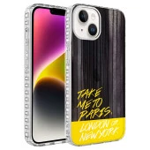 Apple iPhone 14 Kılıf Airbag Kenarlı Renkli Desenli Silikon  Elegans Kapak thumbnail 3