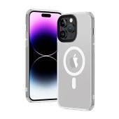 Apple iPhone 14 Pro Kılıf Wireless Şarj Özellikli  Hibrit Magsafe Kapak thumbnail 3