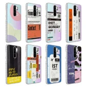 Xiaomi Redmi Note 8 Pro Kılıf Airbag Kenarlı Renkli Desenli Silikon  Elegans Kapak - 8